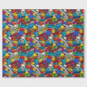 グラフィティキャラクターパーティーラブ ラッピングペーパー (フラット)