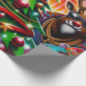 グラフィティクリスマス ラッピングペーパー (角)