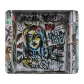 グラフィティクールアモダンーバン通りアート カッティングボード (正面)