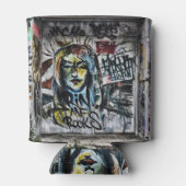 グラフィティクールアモダンーバン通りアート 缶クーラー (裏面)