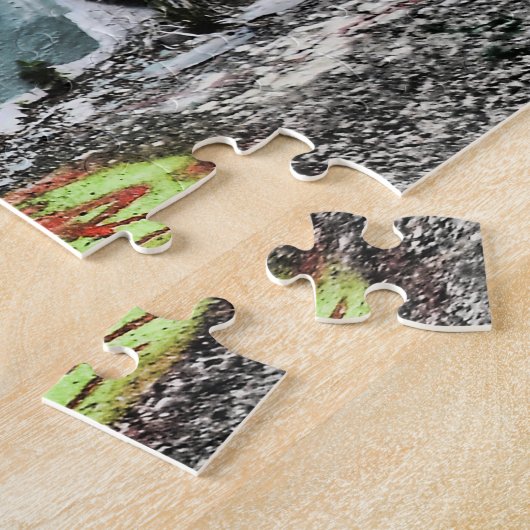 グラフィティクールアモダンーバン通りグランジアート ジグソーパズル (側面)