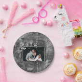 グラフィティグランジラブ |クリスタシンプルルフェイクフォト ペーパープレート (パーティー)