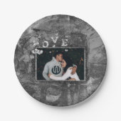 グラフィティグランジラブ |クリスタシンプルルフェイクフォト ペーパープレート (正面)