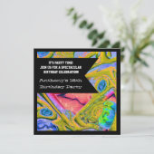 グラフィティゴシックくもの巣誕生日招待状 招待状 (スタンド正面)