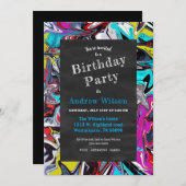 グラフィティシャルボードパーティー 招待状 (正面/裏面)