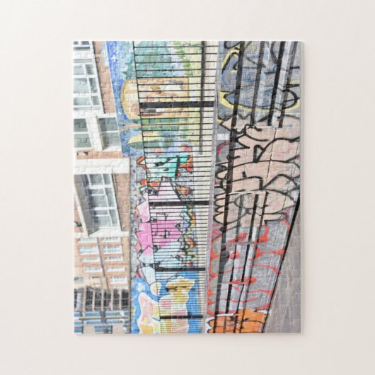 グラフィティショレディッチハックニーロンドン統一された王国 ジグソーパズル (縦)