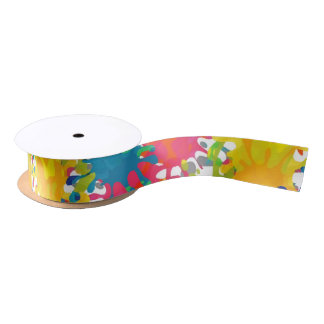 グラフィティシームレスパターン サテンリボン