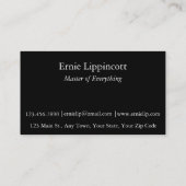 グラフィティシー抽象芸術 名刺 (裏面)