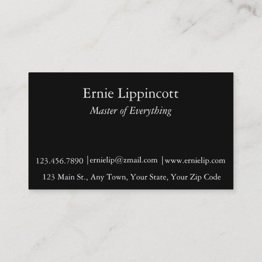 グラフィティシー抽象芸術 名刺 (裏面)