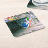 グラフィティジョーカースマイル – ミラノ，イタリアCoaster スクエアペーパーコースター (アングル)