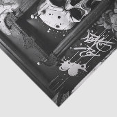 グラフィティスカルオンドア | 黒はっきりした白アーバン 薄葉紙 (詳細)