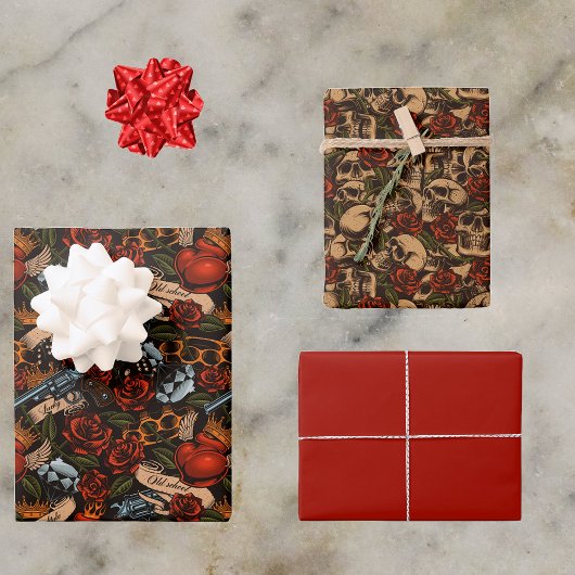 グラフィティスカルガンバララブゴシックアーバン ラッピングペーパーシート