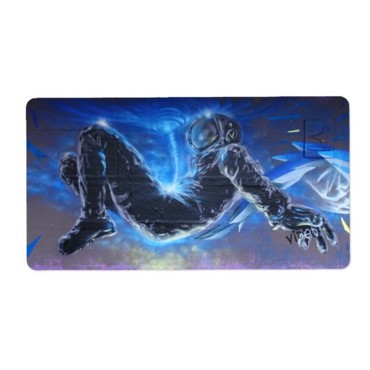 グラフィティスタイリッシュ宇宙飛行士 ラベル (正面)