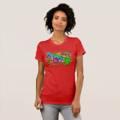 グラフィティスタイルの臓器提供啓発Tシャツ Tシャツ (正面フル)