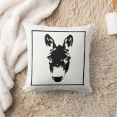 グラフィティスタイルドンキー又はミュレ通りアートスケッチ クッション (ブランケット)