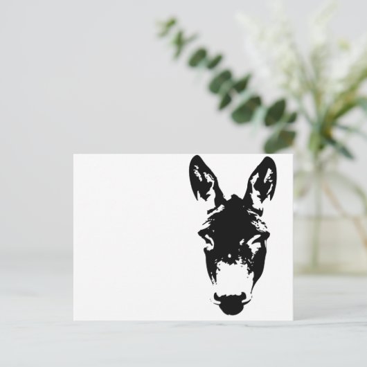 グラフィティスタイルドンキー又はミュレ通りアートスケッチ ポストカード (スタンド正面)