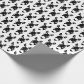 グラフィティスタイルドンキー又はミュレ通りアートスケッチ ラッピングペーパー (角)