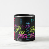 グラフィティスタイルリピート豚の年2019コンボマグカップ マグカップ (中央)