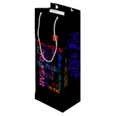 グラフィティスタイルリピート豚の年2019ワインギフト ワインギフトバッグ (裏面アングル)