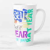 グラフィティスタイル中国のラットイヤー〔占星術の〕十二宮図Lラテマグ カフェラテマグ (右)