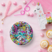 グラフィティスタイル紙ボウル ペーパーボウル (パーティー)