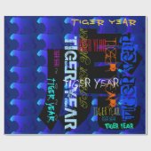 グラフィティスタイル繰り返しタイガー年2022 WP ラッピングペーパー (フラット)