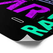 グラフィティスタイル繰り返しラットメタル年2020 P ポスター (角)