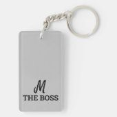 グラフィティスタイル繰り返し猫の年2023モノグラムK キーホルダー (裏面)