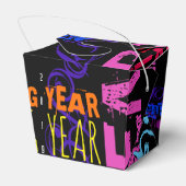 グラフィティスタイル繰り返し豚の年2019取り出しB フェイバーボックス (裏面サイド)