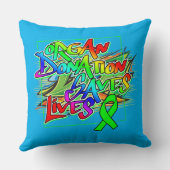 グラフィティスタイル臓器提供認識度 クッション (裏面)