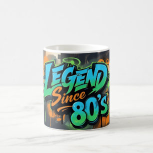 グラフィティスタイル「80年代の伝説」コーヒーマグ コーヒーマグカップ