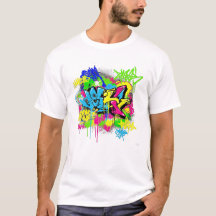 グラフィティスプラッシュアートTシャツ – アーバン通りスタイル
