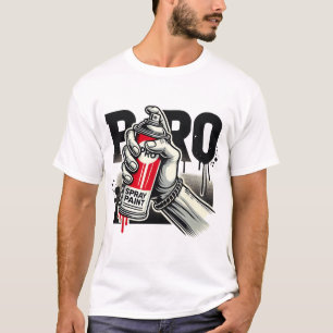 グラフィティスプレー絵を描通りアートアーバンデザイン Tシャツ