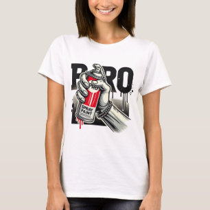 グラフィティスプレー絵を描通りアートアーバンデザイン Tシャツ