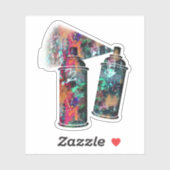 グラフィティスプレー缶 シール (シート)