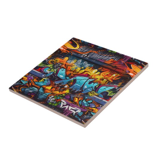 グラフィティセラミックタイル タイル (側面)