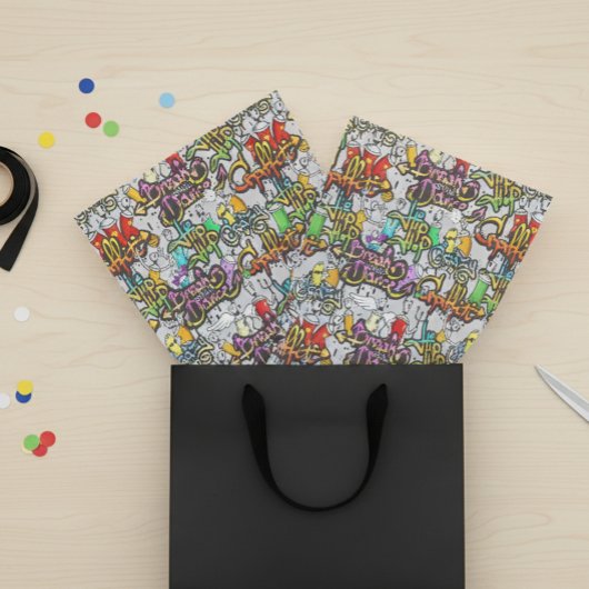 グラフィティダンスヒップホップパターンアーバン 薄葉紙