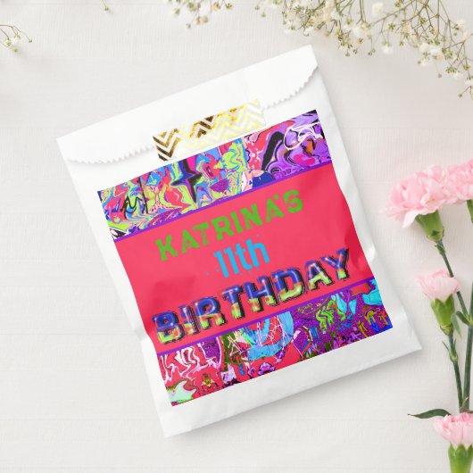 グラフィティテーマ誕生日 フェイバーバッグ (封をした状態)