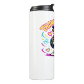 グラフィティトルコのヴィーブ – 感謝とフライの漫画アート タンブラー (回転左)