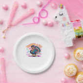 グラフィティトルコのヴィーブ – 感謝とフライの漫画アート ペーパープレート (パーティー)