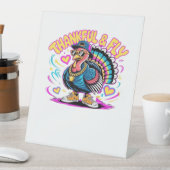 グラフィティトルコのヴィーブ – 感謝とフライの漫画アート 台座サイン (インサイチュ)