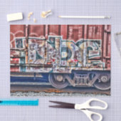 グラフィティトレインアグランジーバン通りアート 薄葉紙 (クラフト)