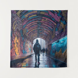 グラフィティトンネル タペストリー