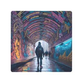 グラフィティトンネル メタルプリント