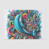 グラフィティドルフィンレインボー・オブ・カラーズデコップル 薄葉紙 (正面)