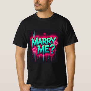 グラフィティネオンと結婚するメンスTシャツ Tシャツ