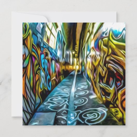 グラフィティハイウェイ誕生日招待状 招待状 (裏面)