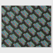 グラフィティハッピーバースデーラッピング紙 ラッピングペーパー (フラット)