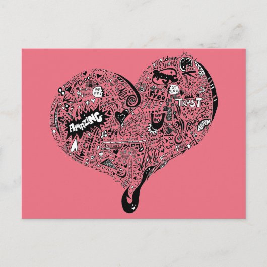 グラフィティハートフル ポストカード (正面)
