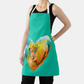 グラフィティハート水彩通りアート エプロン (インサイチュ)